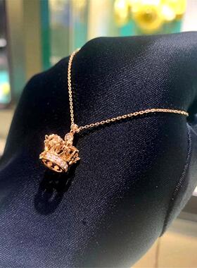 博物馆周先生皇冠项链纯银镀黄金色 女BLESS潮桂冠女王锁骨链礼物