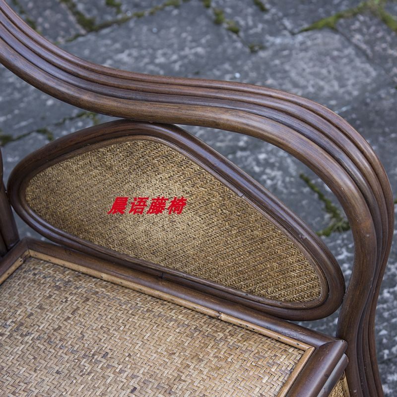 真藤单人护腰藤椅老板椅家用老人阳台休闲高靠背椅子电脑藤编织椅,淘宝优惠券,粉丝福利购,淘宝优惠卷