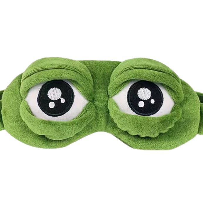 跨境卡通搞笑青蛙造型眼罩遮光缓解眼疲劳睡觉男女搞怪可爱眼罩,淘宝优惠券,粉丝福利购,淘宝优惠卷