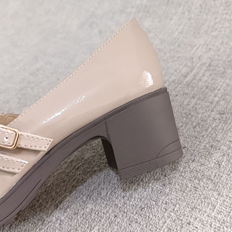 外贸百搭玛丽珍乐福鞋粗跟中跟英伦漆皮气质单鞋大码女鞋 T3569,淘宝优惠券,粉丝福利购,淘宝优惠卷