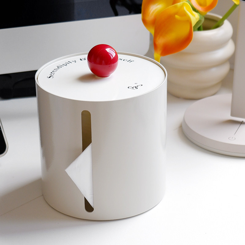 桌面创意卷纸筒 防尘复古铁艺空心卷纸收纳筒 家用客厅圆形纸巾盒,淘宝优惠券,粉丝福利购,淘宝优惠卷