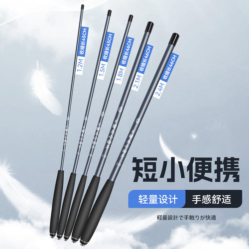 儿童钓鱼竿全套一套初学者新手入门渔具小物钓短节溪流竿迷你手竿 - 图2