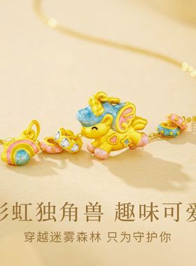 925纯银独角兽锁骨链4