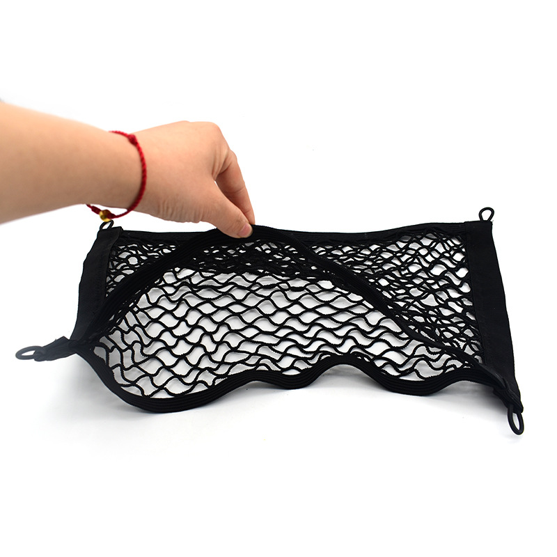 汽车网兜椅背内饰车用置物袋置物箱收纳储物网尾箱行李网兜电动车 - 图3