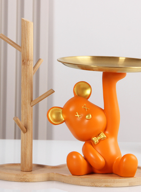 玄关入户钥匙收纳托盘鞋柜装饰