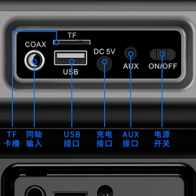 无线蓝牙音箱soundbar声霸回音壁音响桌面手机电脑通用插U盘tf卡 - 图1