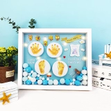 Детские отпечатки рук и ног, детская чернильная подушечка, сувенир ручной работы, отпечаток рук, фоторамка