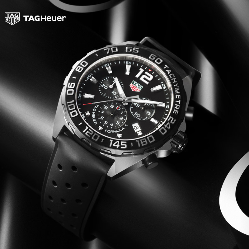 TAG Heuer泰格豪雅官方正品F1赛车石英手表瑞士进口运动计时码表-图0