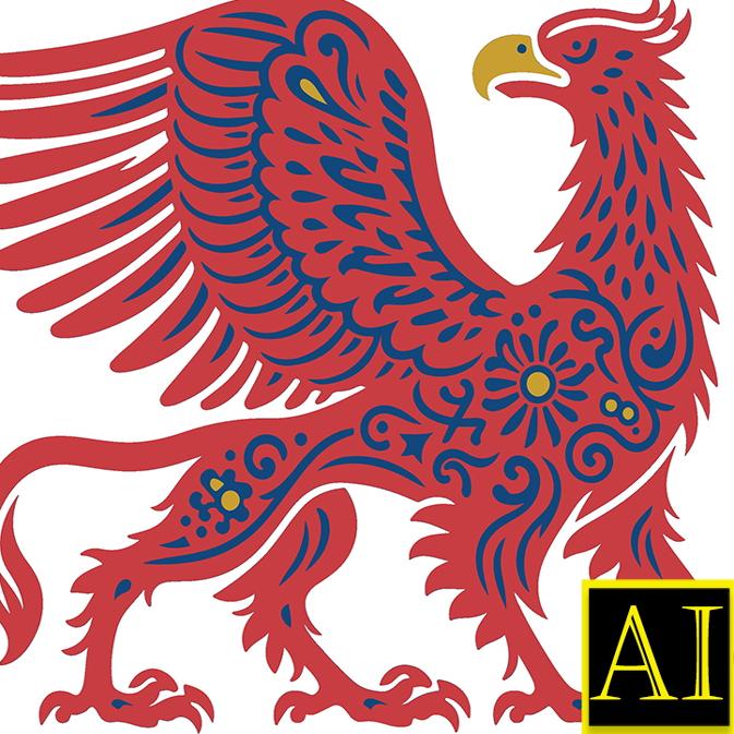 精美剪纸鸟类全集凤凰老鹰公鸡鹦鹉蜂鸟燕子插画精雕模板矢量素材