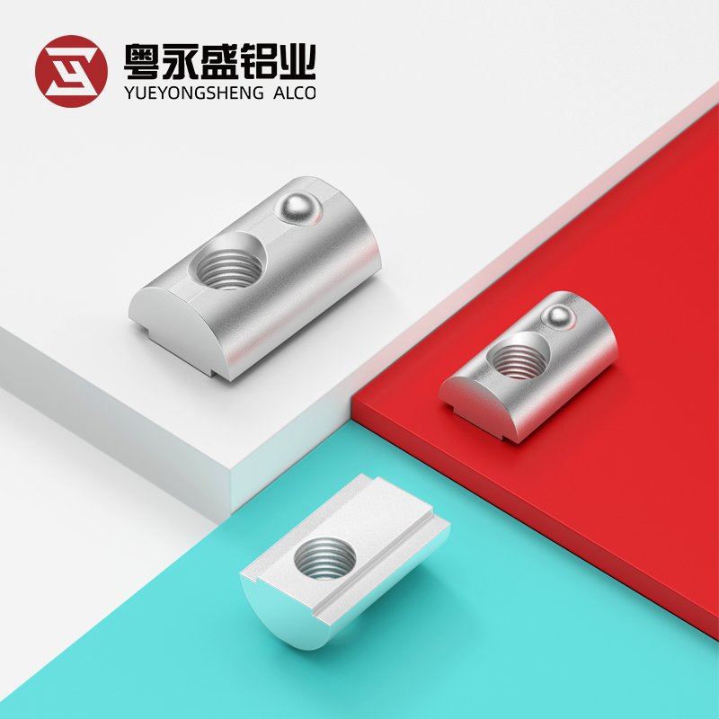 弹性螺母20/30/40/45型欧标工业铝型材配件弹珠螺母M3M4M5M6M8M10 - 图0