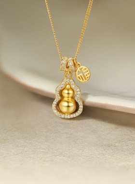 周六福S925银葫芦项链本命年