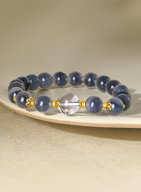 周六福女S925银玉髓手串