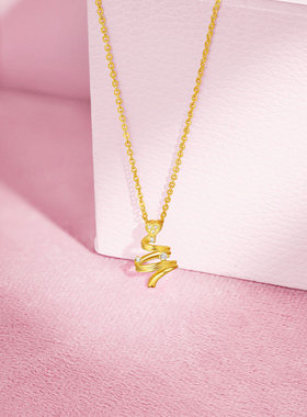 周六福爱心圣诞树项链女款