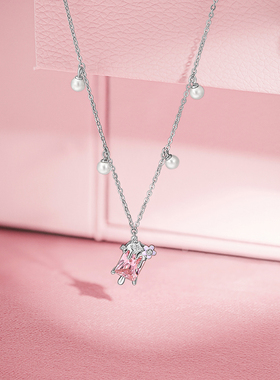 周六福S925银女方糖项链