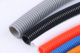 PP flame retardant white corrugated hose PP wire pipe Plastic high-temperature threading pipe Openable