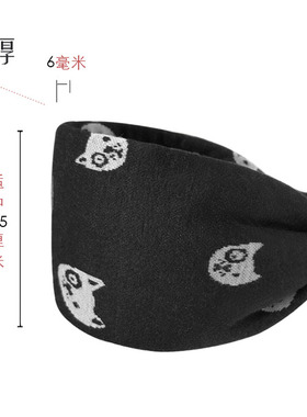 加宽原创发箍提颅顶甜美布料
