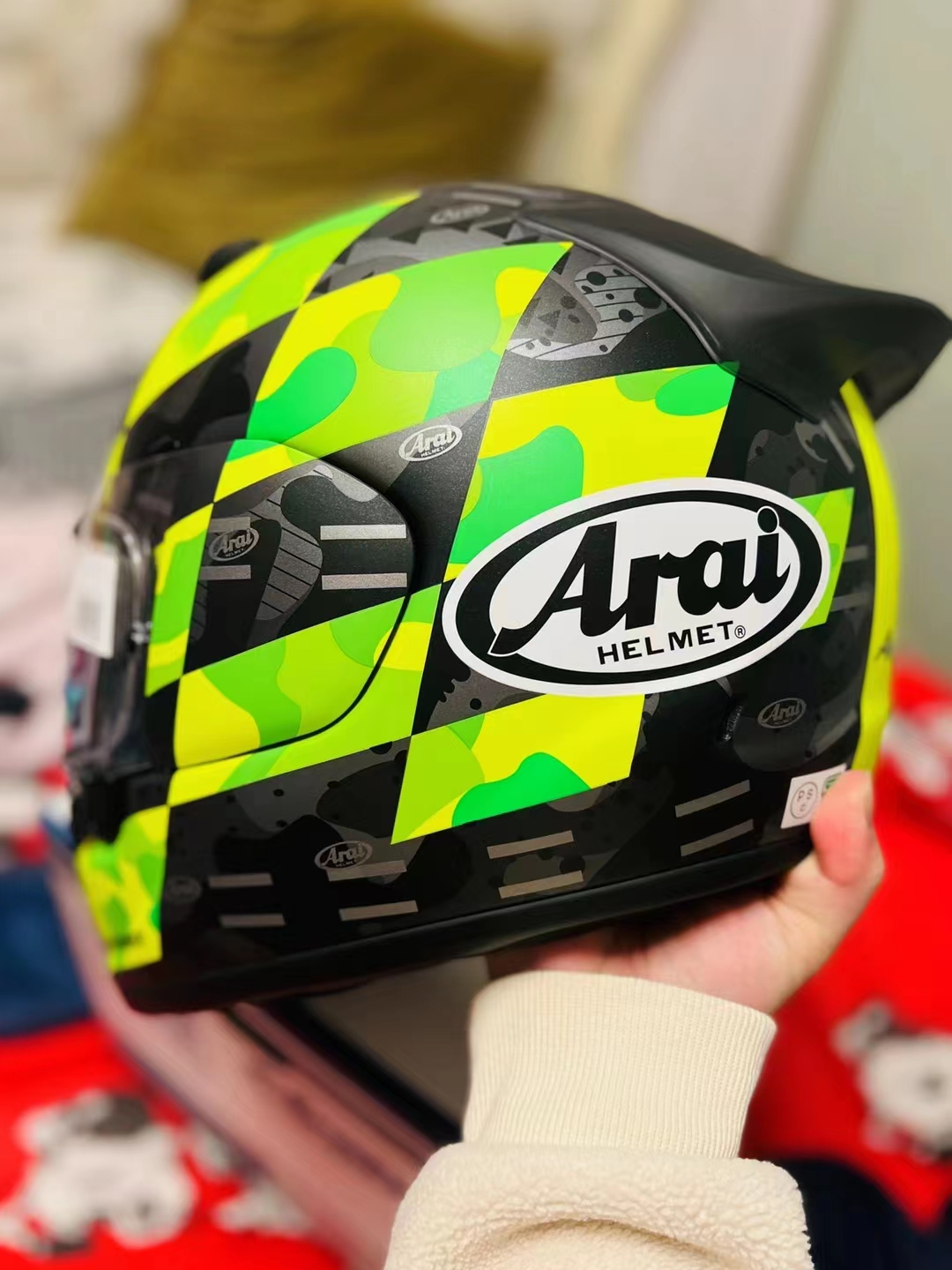 arai gx荧光黄头盔 - 图2