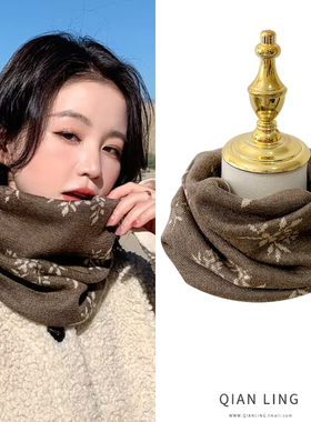 秋冬薄款挂耳面罩两用护颈围脖