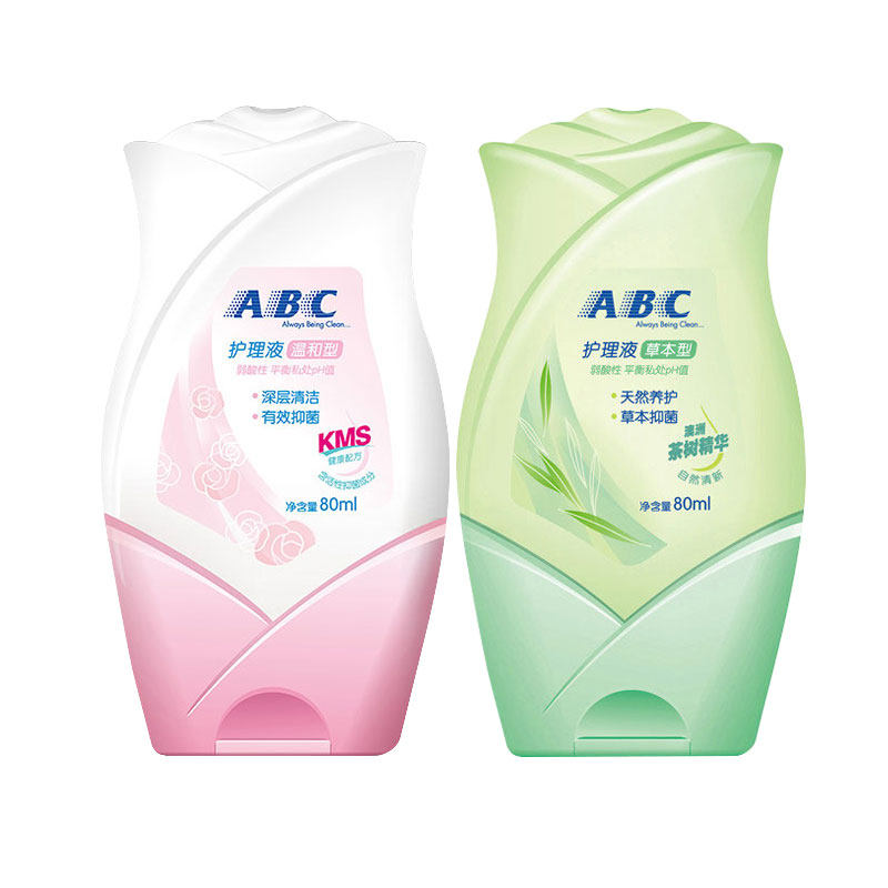 abc卫生护理液80ml女性男士洗液 百惠家居私处洗液