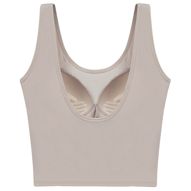 纯棉打底吊带bra一体防走光文胸带 蓓莱芬吊带/背心/T恤