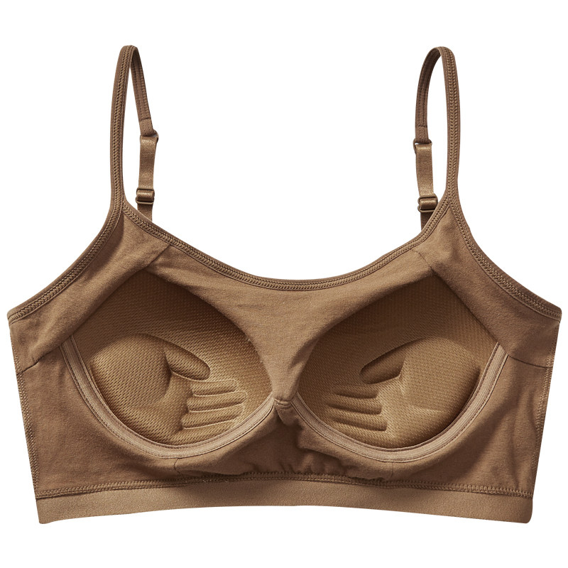 纯棉一体带胸垫运动打底学生吊带 蓓莱芬吊带/背心/T恤