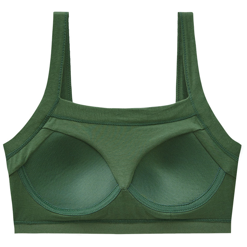 美背纯棉少女学生薄款无钢圈裹胸 蓓莱芬少女文胸