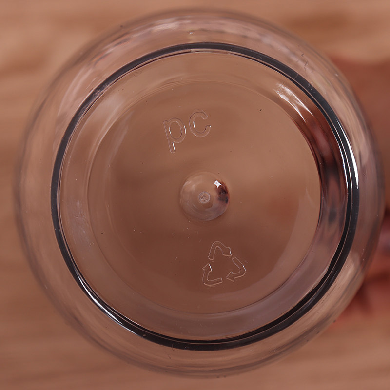 雪克杯树脂雪克壶手摇带刻度奶茶店奶茶摇杯500ml700ml透明调酒杯