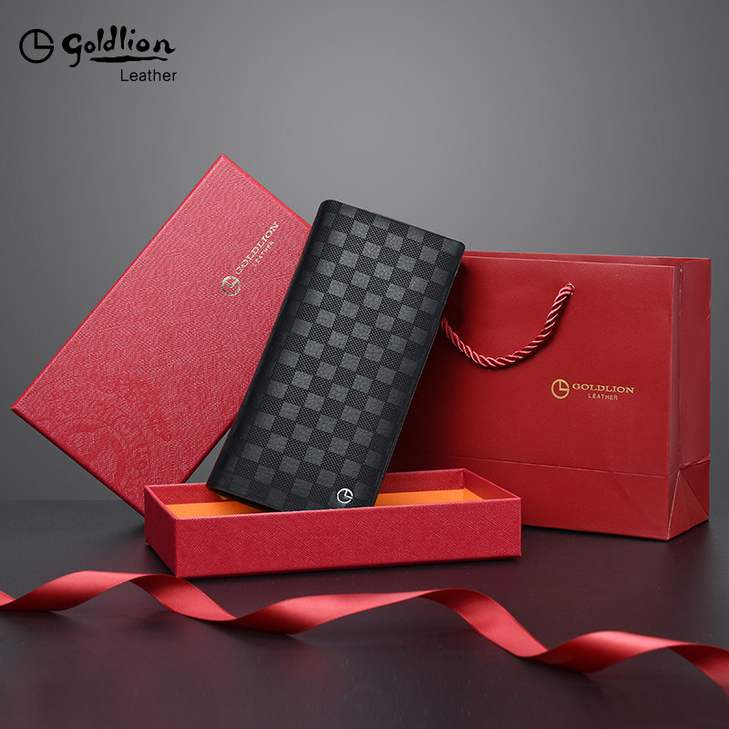 金利来男士长款真皮奢侈2021钱包 金利来若羽钱包