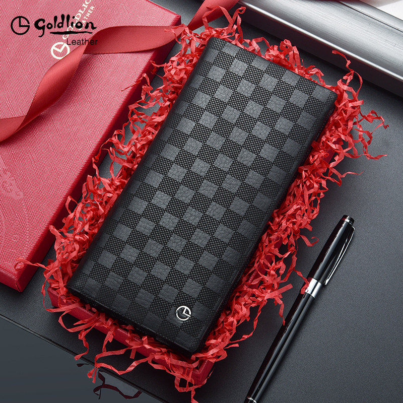 金利来男士长款真皮奢侈2021钱包 金利来若羽钱包