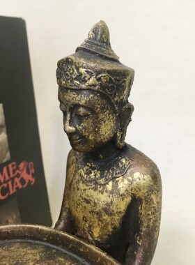 现 纽约下城公园进口暹罗僧人创意名片碟收纳盘小摆件办公室礼品