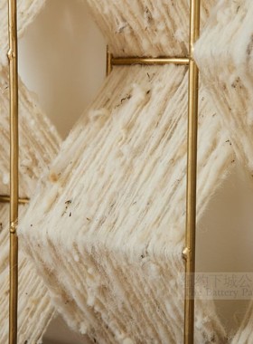 自然的金线瀑布现代壁饰