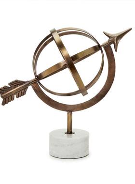 现 纽约下城公园进口精工细作古典浑天仪大理石底座摆件书房礼物