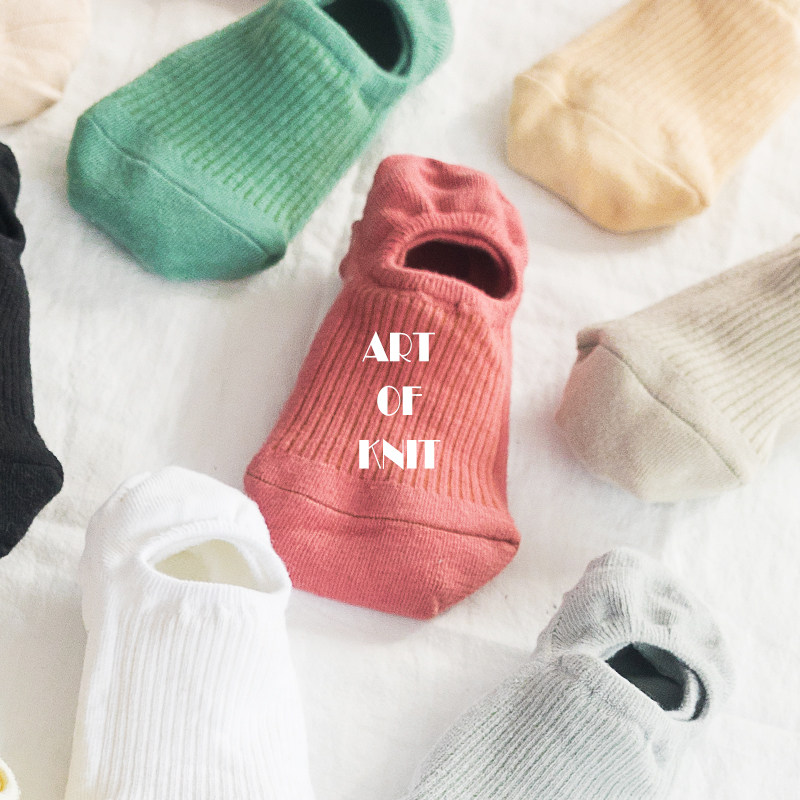 ins潮短款纯棉浅口夏天可爱女袜 远洁内衣短袜/打底袜/丝袜/美腿袜