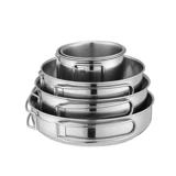 Дорожное снаряжение, комплект, сумка для пикника из нержавеющей стали, простая посуда, кухонная утварь