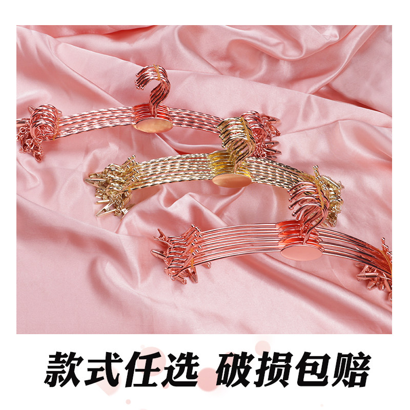金属内衣架服装店定制女士内衣挂内裤文胸架子内衣店金色夹子包邮,淘宝优惠券,粉丝福利购,淘宝优惠卷