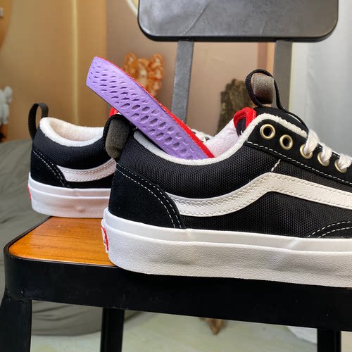 VANS范斯SKATE OLD SKOOL36黑白低帮男女专业滑板鞋VN000D5RBA2 - 图0