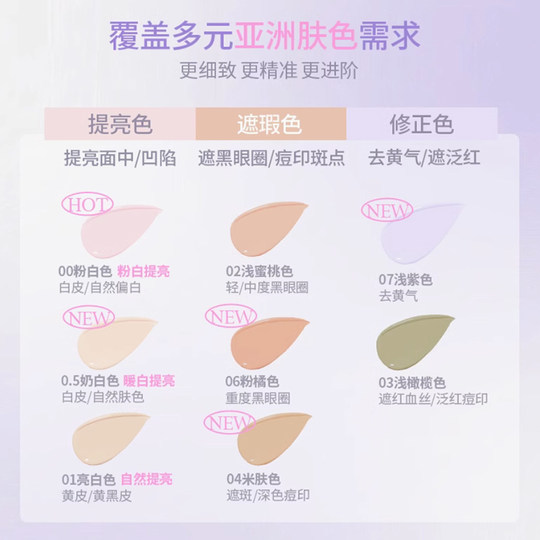 小猪姐姐！girlscrush提亮遮瑕液水丝绒遮黑眼圈泪沟痘印gc高光液