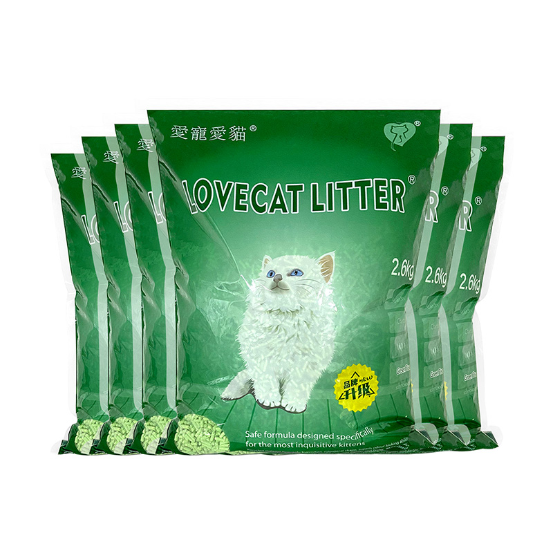 Lovecat爱宠爱猫猫砂豆腐猫砂绿茶原味豆腐砂青竹几近无尘6包整箱 - 图3