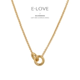 Tide, ретро золотое ожерелье, цепочка до ключиц, простой и элегантный дизайн, популярно в интернете