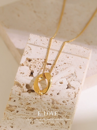 Tide, небольшое дизайнерское ретро золотое ожерелье, свитер, японские и корейские, простой и элегантный дизайн