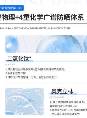 防水冲浪级防晒霜海洋友好防晒乳水上运动SPF50+潜水浆板防晒霜