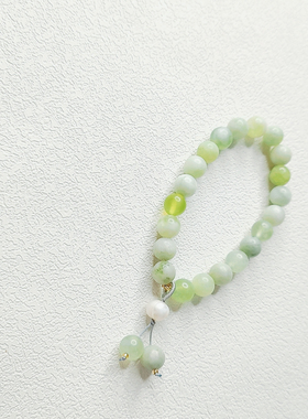 葡萄奶盖国风饰品梦幻岫玉单圈