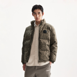 杰克琼斯短款立领排骨羽绒服男装