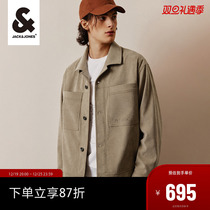 Jack Jones Fall New Mens Retro American Academy Card Its Color Light Core Suede Locomotive Jacket Jacket Jacket