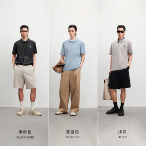 刺绣凉感POLO衫杰克琼斯男装翻领短袖t恤夏季高端商务休闲舒适