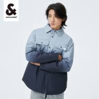杰克琼斯男士简约字母羽绒服夹克外套