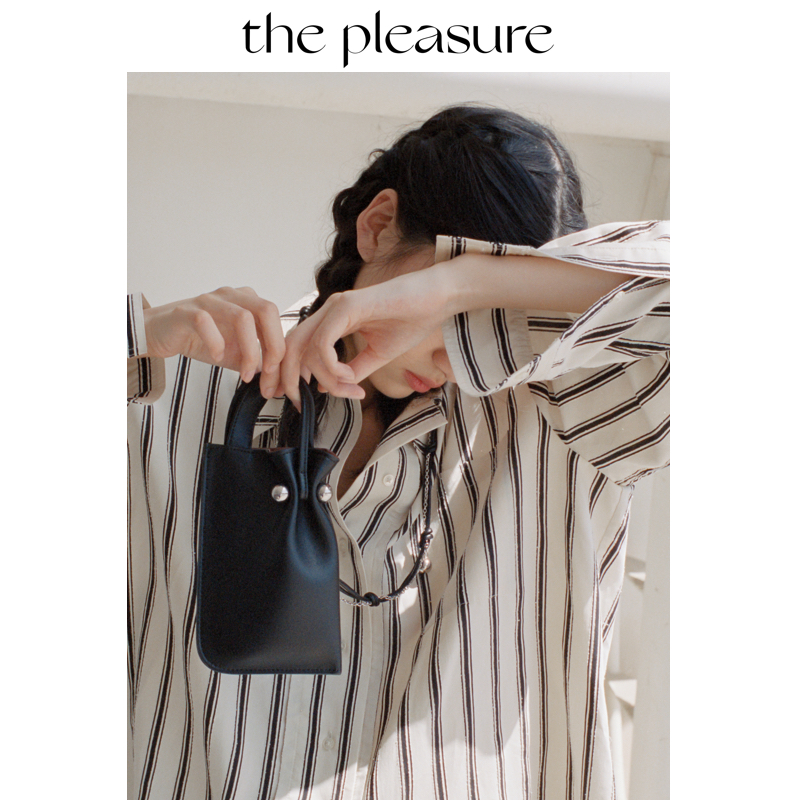 thepleasure软雕塑系列牛皮手机包皮套链条迷你包女原创质感-图1