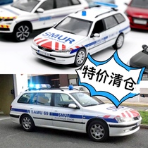 Norev Peugeot French police car rescue station wagon PEUGEOT 406 BREAK 1:43