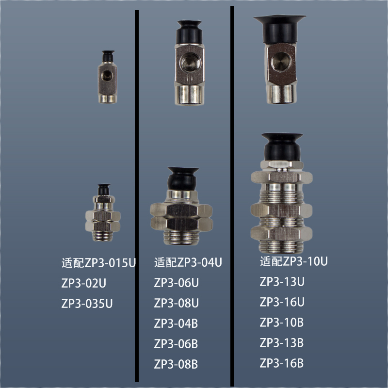 真空吸盘机械手配件无缓冲支架金具连接杆ZP3A-Y1/Y2/Y3-B5-B6-B2-图1