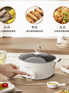 电煮锅家用多功能蒸煮炒煎一体式